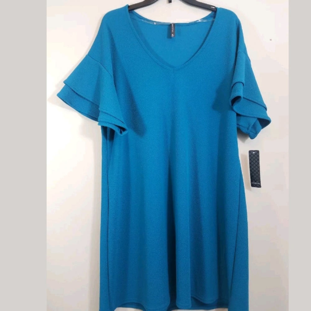 Ruffle Sleeve Dress